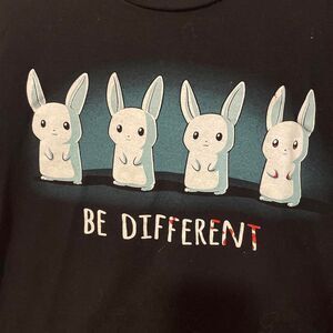 Teeturtle "Be Different" black t-shirt